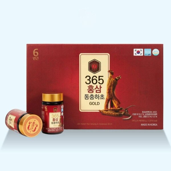 Cao Hồng Sâm đông trùng hạ thảo 365 Hàn Quốc 4 lọ - Ảnh 4