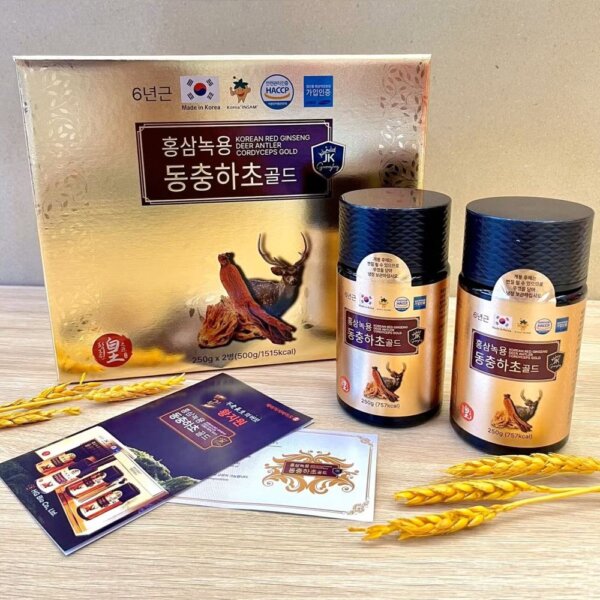 Cao Hồng Sâm 6 năm tuổi Ginseng King 2 lọ Nhung Hươu - Ảnh 2