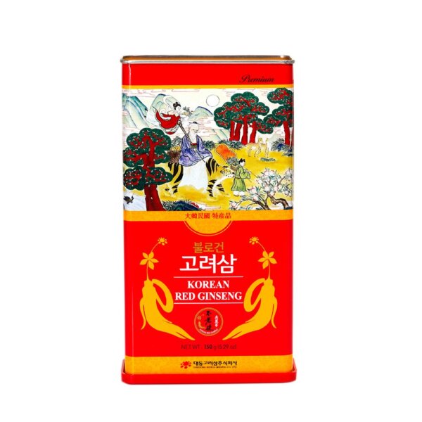 Hồng Sâm củ khô Hàn Quốc Daedong hộp thiếc 150g - Ảnh 2