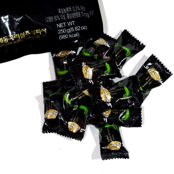 Kẹo Hắc Sâm Hàn Quốc Daedong gói 250g - Ảnh 4