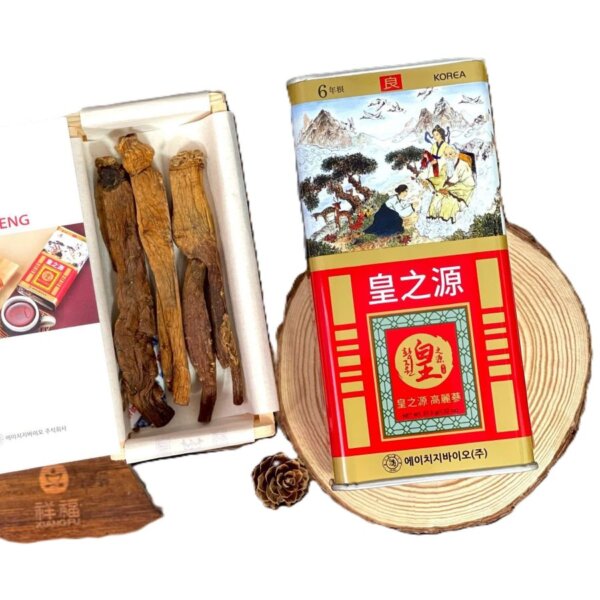 Hồng Sâm củ khô HG Bio hộp thiếc 37.5g Ginseng King - Ảnh 3