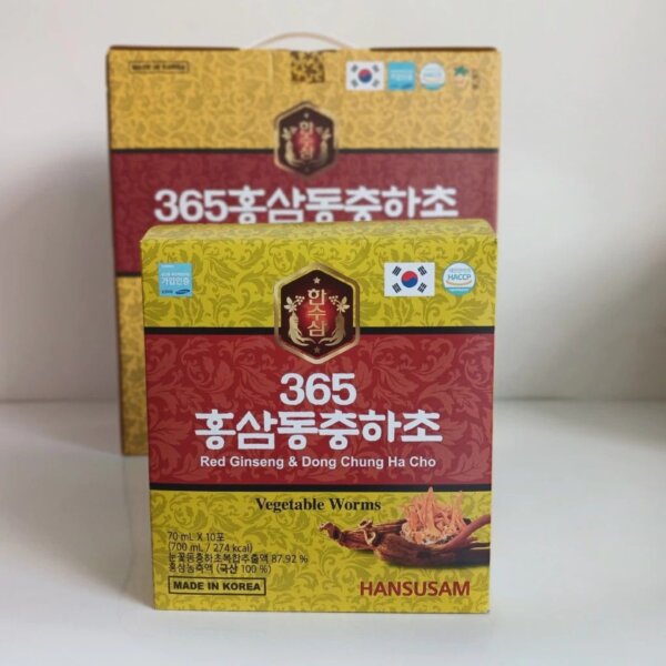 Nước Hồng Sâm Đông trùng hạ thảo Hansusam 20 gói - Ảnh 3