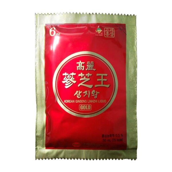Nước Hồng Sâm Linh Chi KGS Hàn Quốc 30 gói x 50ml Gold - Ảnh 3