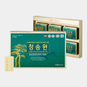 Tinh dầu thông đỏ CheongSongWon Green hộp xanh 180 viên