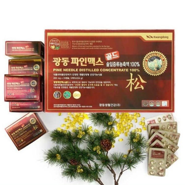 Tinh dầu thông đỏ Kwangdong Hàn Quốc 120 viên - Ảnh 2