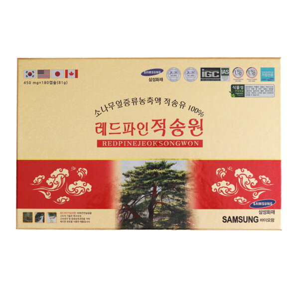Tinh dầu thông đỏ Chính phủ Red Pine Jeoksongwon 180 viên - Ảnh 4