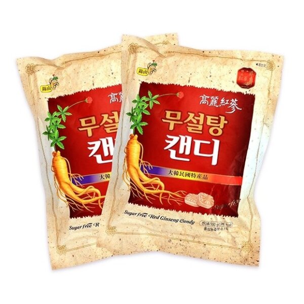 Kẹo Hồng Sâm không đường Hàn Quốc gói 500g - Ảnh 2