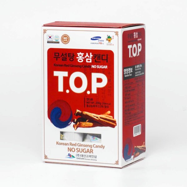 Kẹo Sâm không đường Hàn Quốc TOP hộp 200g - Ảnh 3