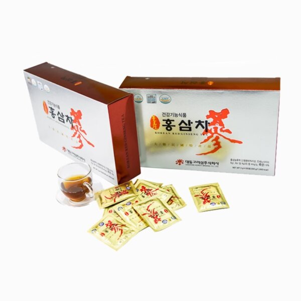 Trà Hồng Sâm Hàn Quốc Daedong Red Ginseng Tea 100 gói - Ảnh 2