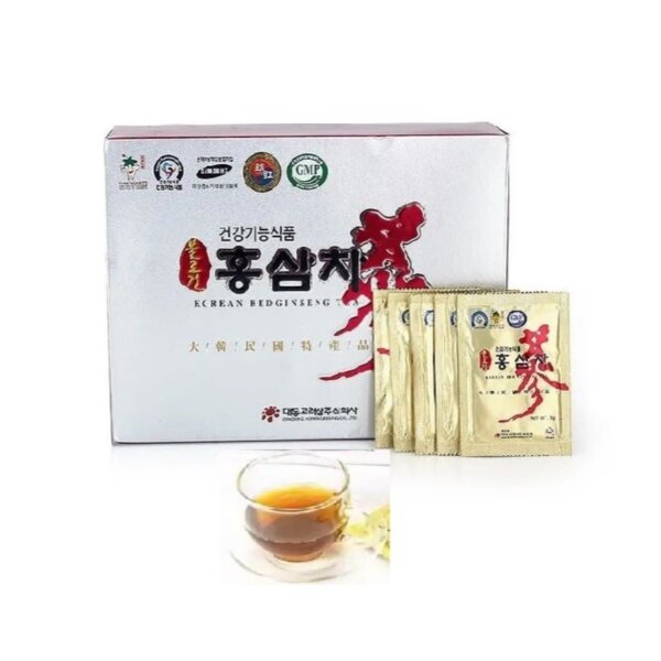 Trà Hồng Sâm Hàn Quốc Daedong Red Ginseng Tea 100 gói - Ảnh 4