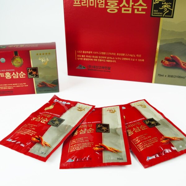Nước Hồng Sâm Không Đường Daesan Hàn Quốc 30 gói - Ảnh 2