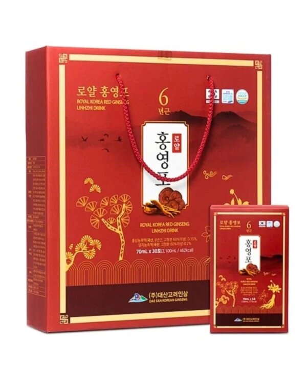 Nước Hồng Sâm Linh Chi Daesan Hàn Quốc 30 gói - Ảnh 3