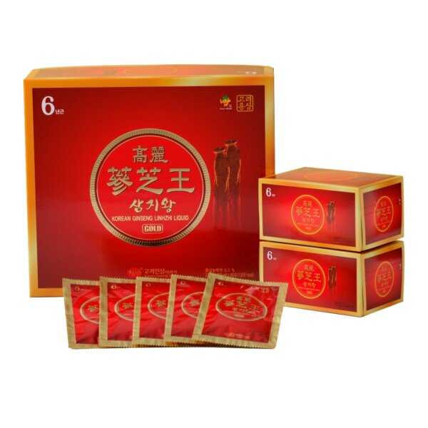 Nước Hồng Sâm Linh Chi KGS Hàn Quốc 30 gói x 50ml Gold - Ảnh 5