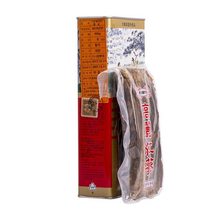 Sâm khô hộp thiếc 300g 6 năm tuổi Sobaek Hàn Quốc - Ảnh 3
