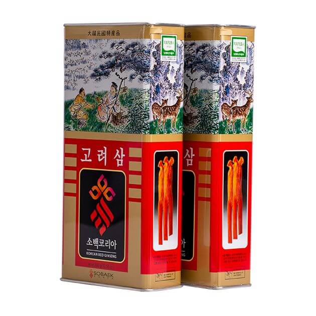 Sâm khô hộp thiếc 300g 6 năm tuổi Sobaek Hàn Quốc - Ảnh 2