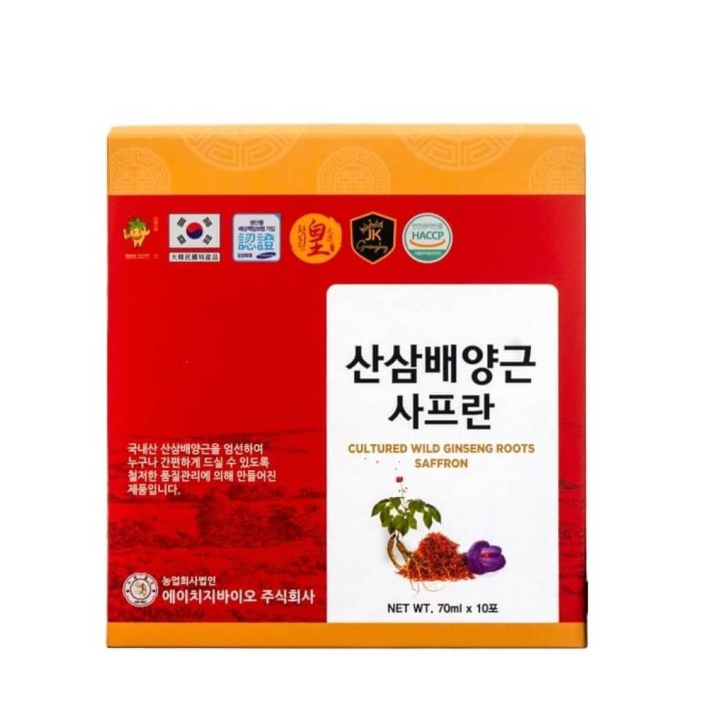 Nước Hồng Sâm Hoa Nghệ Tây Saffron Hàn Quốc 20 Gói x 70ml - Ảnh 3