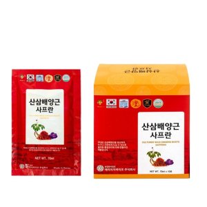 Nước Hồng Sâm Hoa Nghệ Tây Saffron Hàn Quốc 20 Gói x 70ml